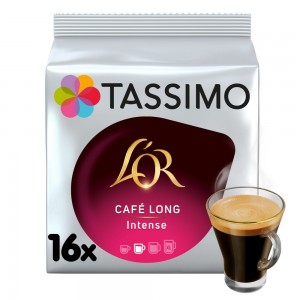 Kapsułki Tassimo L'OR Café Long Intense 16 kaw czarnych, rozmiar M