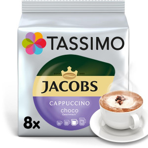 Kapsułki Tassimo Jacobs Cappuccino Choco 8 kaw białych, rozmiar L