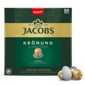 𝐍𝐨𝐰𝐨𝐬́𝐜́ Kapsułki Jacobs Lungo Krönung Signature, intensywność 6 - 20 sztuk, do ekspresów Nespresso® Original*