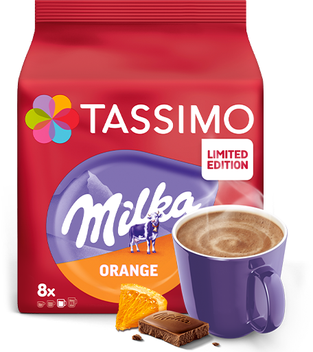 Kapsułki Tassimo Jacobs Milka Orange 8 napojów czekoladowych