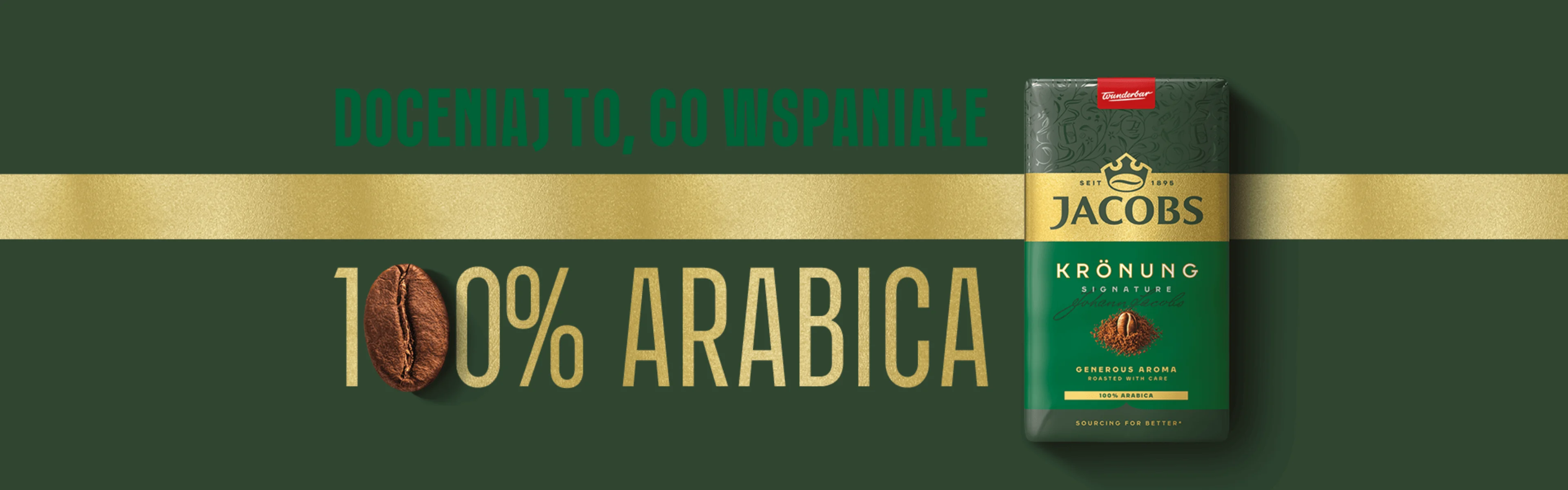 Jacobs 100% Arabica banner