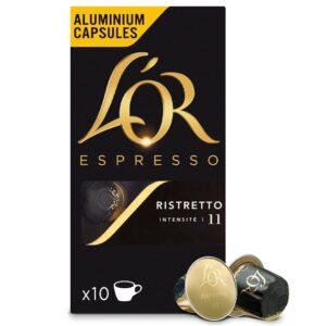 Kapsułki aluminiowe L'OR Ristretto Espresso, intensywność 11 - 10 sztuk, do ekspresów Nespresso® Original*